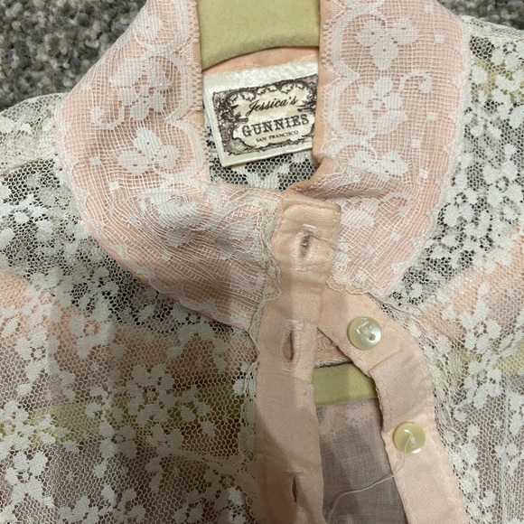 Gunne Sax Blouse Peach - Picture 4 of 4
